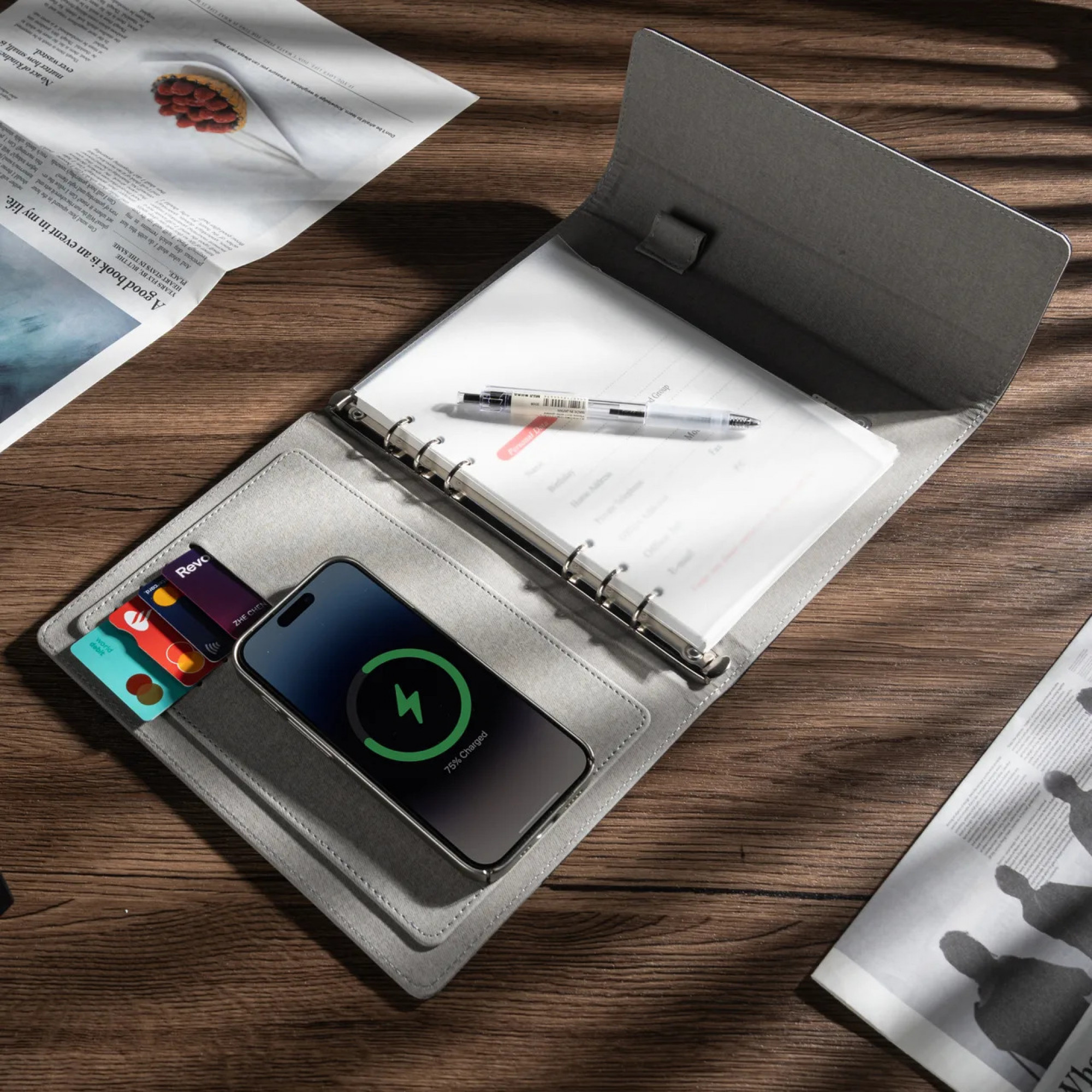 Бізнес-блокнот із бездротовою зарядкою High-Performance Wireless Charging Portfolio